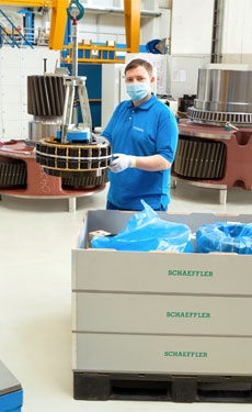 Flender and Schaeffler launch packing system for large size bearings