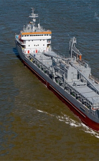 Van Aalst promotes emissions regulations of NACC Alicudi cement carrier