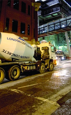 Climate change protestors blockade London Concrete plant