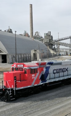 Cemex plant emits cloud of dust