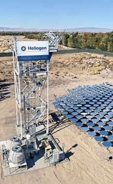 Heliogen concentrates solar energy to above 1000C