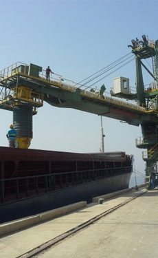 Bedeschi commissioning clinker handling equipment at Port of Takoradi