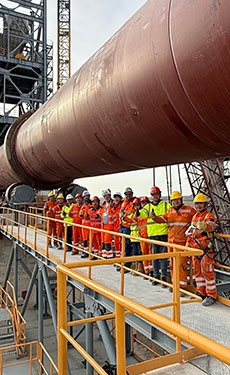 Workers protest foreign employees’ conditions at Eqiom Lumbres plant