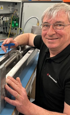 Paul Douglas, Production Technician at Thermoteknix, is part of the team on site at the company's UK manufacturing facilities who prepare the Thermoteknix kiln shell scanners, and kiln and cooler cameras for delivery to Cement plant customers around the world.