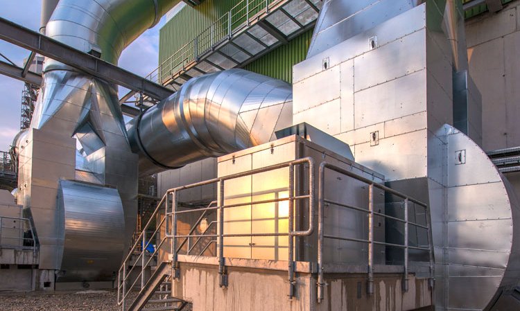 Filter fan for exhaust bag house. Source: HeidelbergCement.
