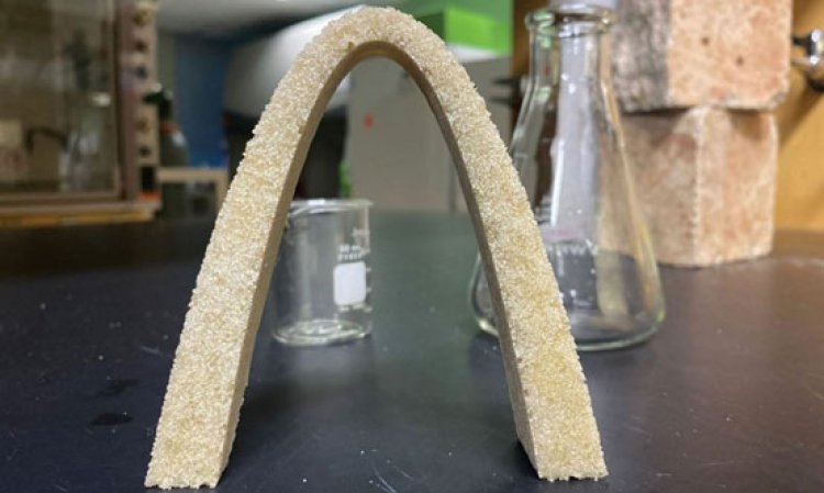 Sample structure made using ECM.