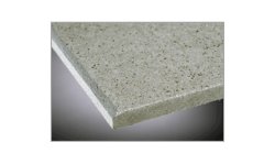 Picture 1: Fibre cement board (FCB) is made of cement, water, fillers and fibres. The fibres may be synthetic (right) or natural.