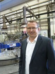 Zbynek Berger, managing director of Wikov MGI, stands in the heat treatment area at Wikov MGI. Heat treatment for parts at both plants takes place in Hronov with a shuttle truck running daily.