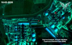 Figure 5: Series of images of a Chinese cement plant at various times between late 2019 and mid 2020. This shows the clear changes as a result of lockdowns in early 2020 and subsequent reopening of the plant later in the year, demonstrating the power of Kayrros’ cement kiln data. Source: Kayrros. Contains modified Copernicus Sentinel Data.
