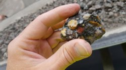 Crushed waste concrete (shown) is converted into clean aggregates, sand and RCP by Heidelberg Materials’ proprietary separation process.