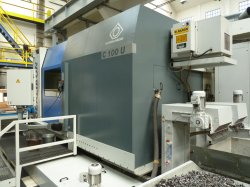 A Klingelnberg C100 U HPG machine at Wikov Gear. This tool is used for bevel gear cutting.