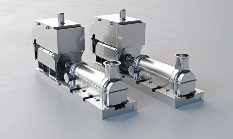 Computer generated image of a pair of Coolbrook’s Roto Dynamic Heaters. A typical cement plant might use two to four RDH units.