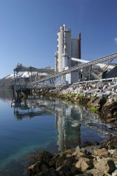 The Norcem Kjopsvik cement plant, part of HeidelbergCement Northern Europe, is the most northerly cement in the world.