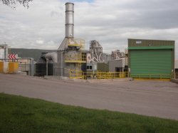 Sewage sludge drying facility.