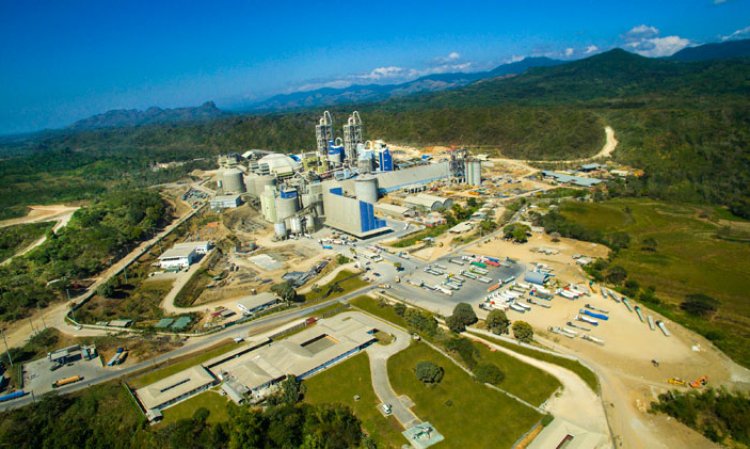 Eagle Cement's integrated plant, photographed prior to the addition of its third line. Source: Eagle Cement website.