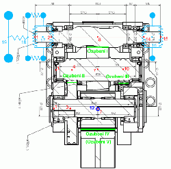 Extended model for solving torsional oscillation of 6MW side drive gearbox.