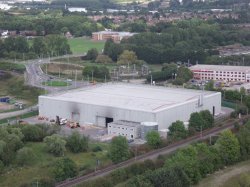 The new Malpass Farm site, operated by Suez Environnement. It supplies Climafuel, a branded type of secondary recovered fuel, to the adjacent Cemex Rugby cement plant.