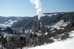 Figure 7: Wietersdorf cement plant in winter, by Peter Ramskogler, w&p Zement, Austria, entrant to the  Global Cement Photography Competition.