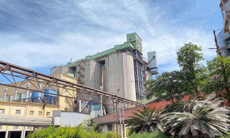 A total of 12 types of cement are produced by the plant.