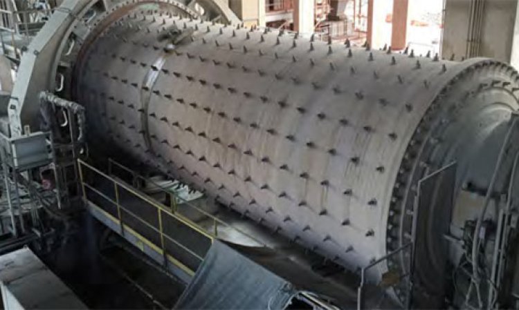 Marcy ball mill for finish grinding.