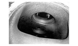 Figure 5: Black oxide at the inlet to the turbine housing in the Husavik plant.(4)