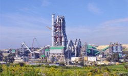 Cement plant build by Tianjin Cement Industry Design and Research Institute, part of CNBM & Sinoma.