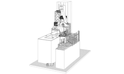 Figure 6: Overall installation of the heat exchanger and ORC Power Plant.