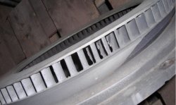 Figure 3: Damaged  turboexpander blades.