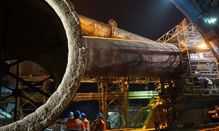 Work being undertaken at the Grupa Ozarów plant in Ozarów. Source: Magdalena Wolff, entrant to the Global Cement Photography Competition.