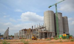 Figure 2: Works continued on Holcim's cement plant in Tuban, East Java, Indonesia in 2014. When the second 1.7Mt/yr line is complete, the plant will have 3.4Mt/yr of cement production capacity. Photo: BAM International.