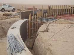 New projects continue a-pace in the Saudi Arabian cement industry. Here work is being conducted towards making a heavy fuel oil storage silo at Najran Cement's third production line.
