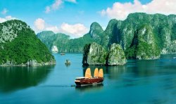 Figure 3: Ha Long Bay is a UNESCO World Heritage Site in Quang Ninh Province, Vietnam. In October 2014, some 7000L of oil contaminated with PCBs was removed from the bay and disposed of at Holcim's Hon Chong cement plant in Kien Luong.