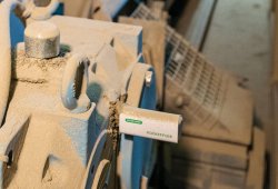 Schaeffler OPTIME sensor attached to a gearbox at Finnsementti’s Parainen plant.