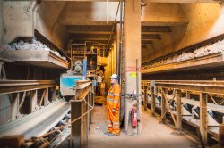 Raw material reclaim: The plant has a long history and a small footprint so that facilities and machines have to be optimally-designed for the space available.