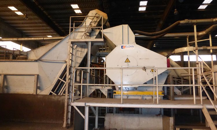 The Eldan Recycling pre-chopper/shredder used at Khairpur for processing of RDF.