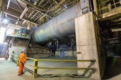 The Polysius-made ball mill is still working well after many years of operation.