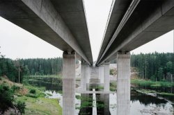 Bridge containing graphene in Sweden.