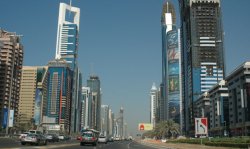 Riyadh street scene. The Saudi Arabian government has bold aims for this level of development in other parts of the Kingdom and is building six new cities. All of these will require cement.